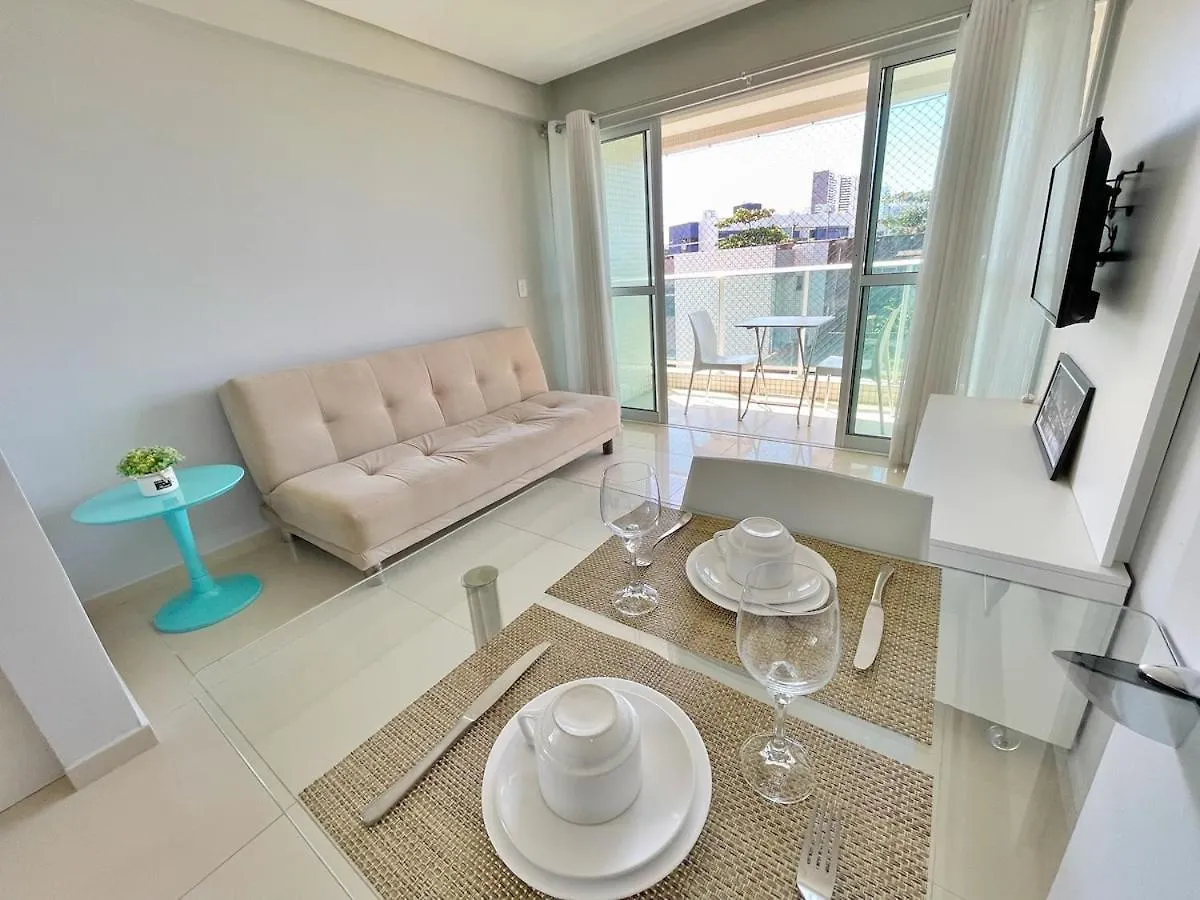 T210 - Pe Na Areia Em Boa Viagem Lägenhet Recife Brasilien